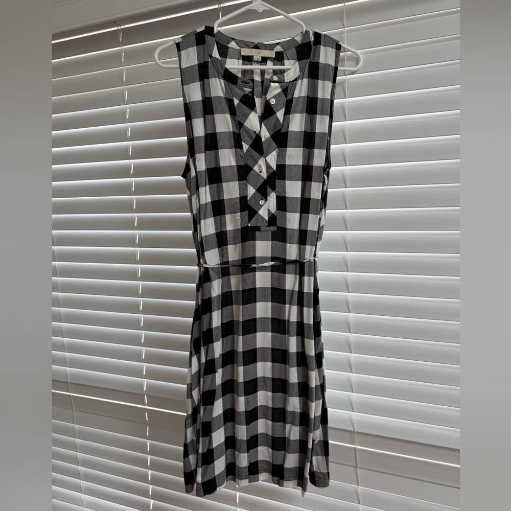 Gingham Swing Dress